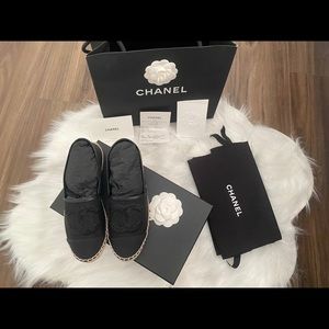 🌸CHANEL BLACK ESPADRILLES 🌸
